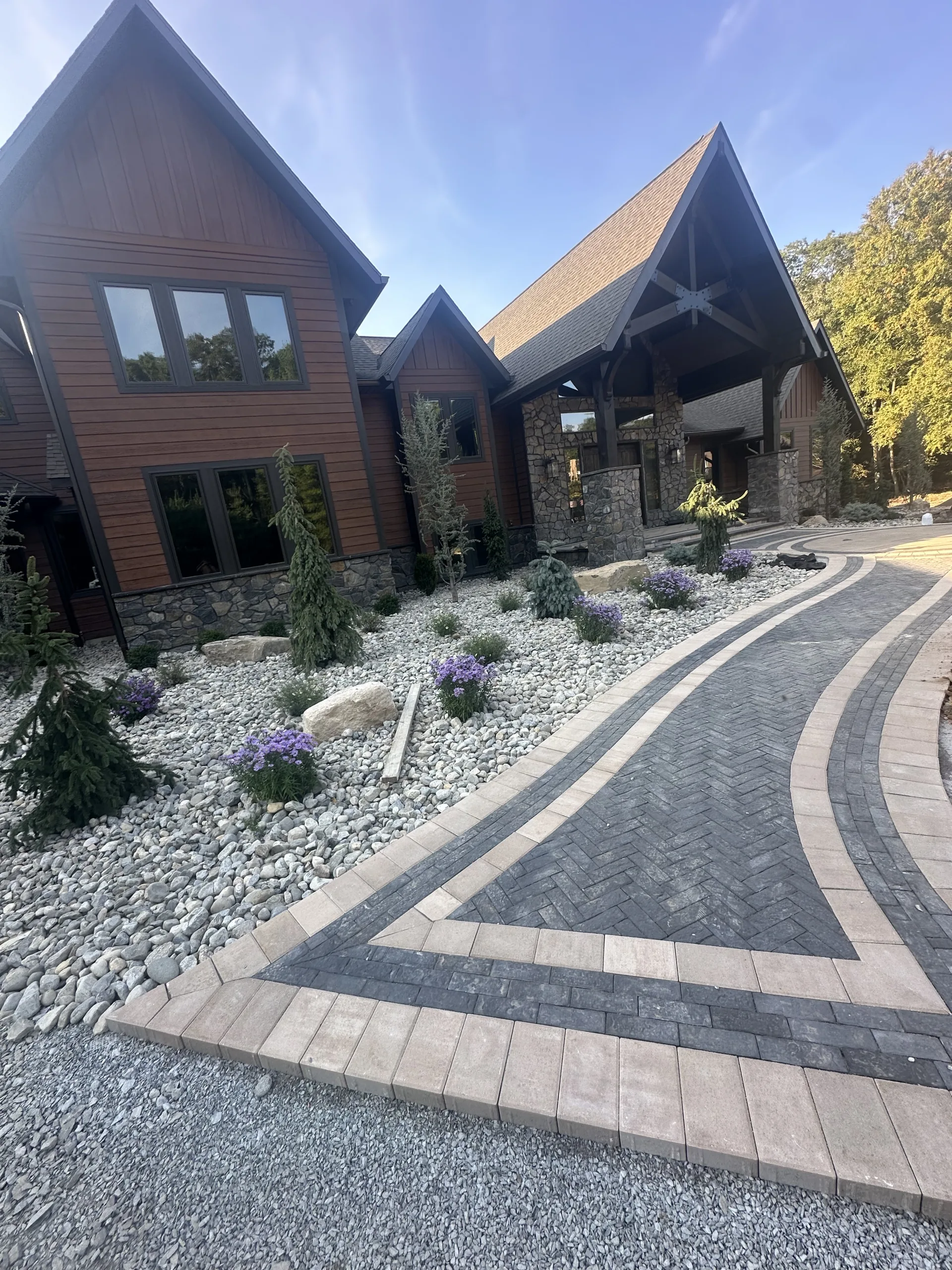 Custom paved entryway project